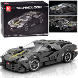 Technical bricks Sports Car BLACK LUXURY hypercar 298-pieces ZA5785 universal