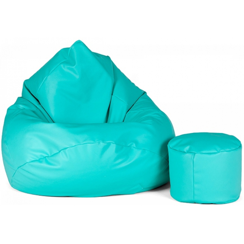 Aga Sofa bag XXXL + footrest Turquoise