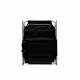 Aga Garden Reclining Lounger with Canopy Black