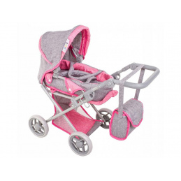 Doris Stroller for dolls 9346 Sedo - Pink