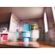 Aga MDF Dollhouse with furniture 70 cm Pink LED