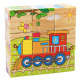 Aga Educational wooden blocks Vehicles 9 pcs
