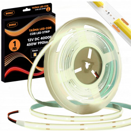 COB Neon LED Strip 12V - 480D - 9W/m - IP20 - 1m - 990lm - neutral color