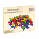 Wooden mosaic 155 pieces Kruzzel 17253