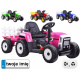 Electric Tractor with Trailer and Remote Control PA0242 Pink