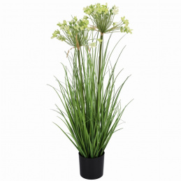 Artificial green grass in a pot - 80 cm