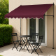 Aga Telescopic Awning 300x120 cm Burgundy