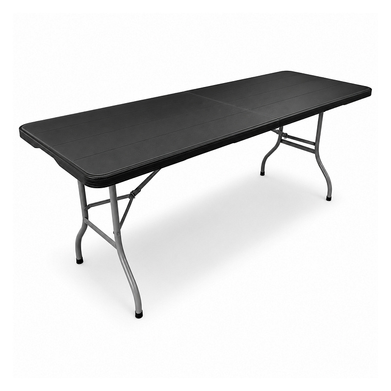 Aga Garden Folding Table 180x74x74 cm Black