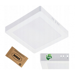 Surface-mounted square LED panel 18W - 1980lm - neutral color