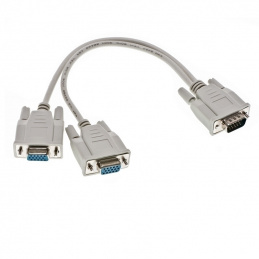 K724A VGA CABLE TO 2XVGA M-F