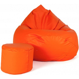 Aga Sofa bag XXXL + footrest Orange
