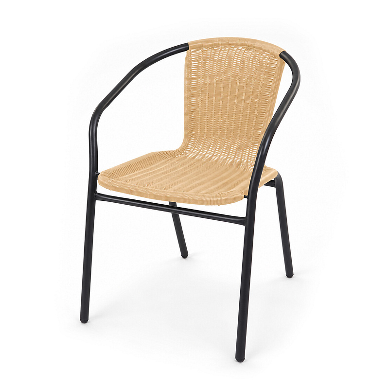 Linder Exclusiv Garden Chair RATTAN Dark Grey/Beige
