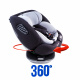 Aga Car Seat i-Size 360° 0-36 kg DS1814 Black/Grey