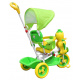3-Wheeled Balance Bike for Kids Kačenka Green + Sounds + Canopy + Barrier + Footrest + Handle + Storage Space