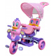 3-Wheeled Balance Bike for Kids Kačenka Purple + Sounds + Canopy + Barrier + Footrest + Handle + Storage Space