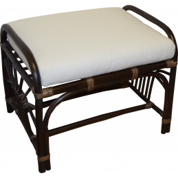 Aga Rattan stool TURDUS Choco White