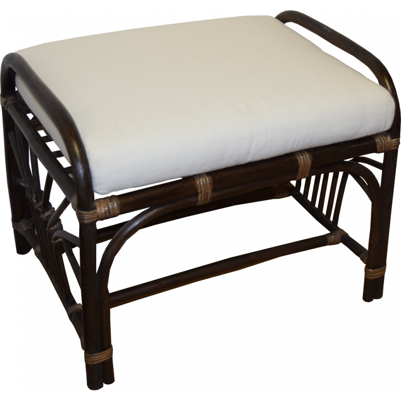 Aga Rattan stool TURDUS Choco White