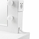 Aga Dressing table with mirror, lighting and el.drawer Matte White