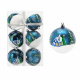 Aga Christmas Ornaments 7cm 6pcs Blue - Church