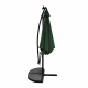 Aga Garden Parasol 300 cm Dark Green with LED Lighting