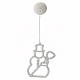 Aga Hanging Christmas LED Window Decoration Snowman
