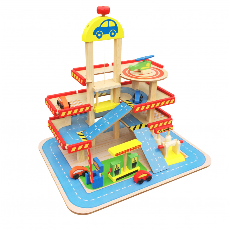 Aga4Kids Wooden Four-Story Garage MR6104