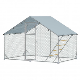 Aga Cage Run with Tarp for Chickens 3x2x1.95 m