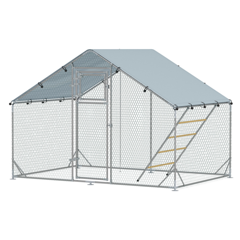 Aga Cage Run with Tarp for Chickens 3x2x1.95 m