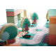 Aga Educational Wooden Cubes Race Track 160 pieces