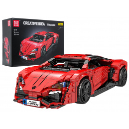 Sports Vehicle Building Set Red 1311pcs.