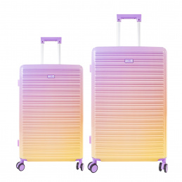 Aga Travel Set of Travel Suitcases MR4673 Yellow/Purple