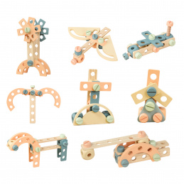 Aga4Kids Wooden Construction Set 66 Pieces