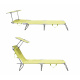 Linder Exclusiv Garden Lounger with Canopy Green