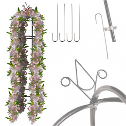 Garden pergola post post bell rose stand climbing plants metal 195 cm
