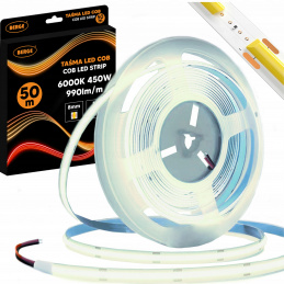 COB Neon LED Strip 12V - 480D - 9W/m - IP20 - 50m - 990lm/m - cool color