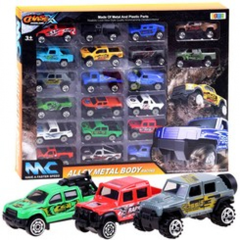 Set of 20 metal off-road cars ZA3233