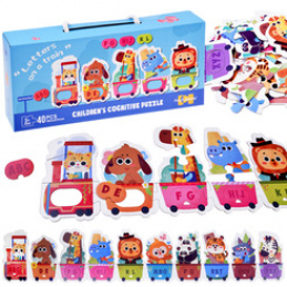 Educational Puzzle Train with Animals for Learning the Alphabet 40-piece ZA5751 Universal
