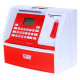 ATM with Piggy Bank Card for Kids 3+ Red Interactive Features + Savings Mode