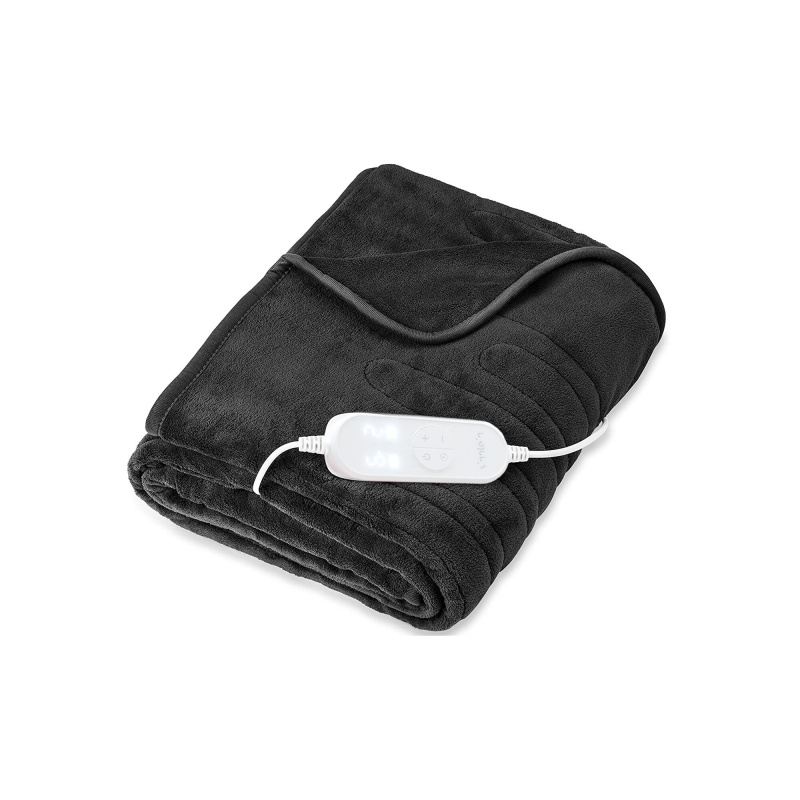 Tresko Electric heated blanket 160x120cm Dark grey
