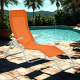 Aga 2x Garden Lounger SIESTA Orange