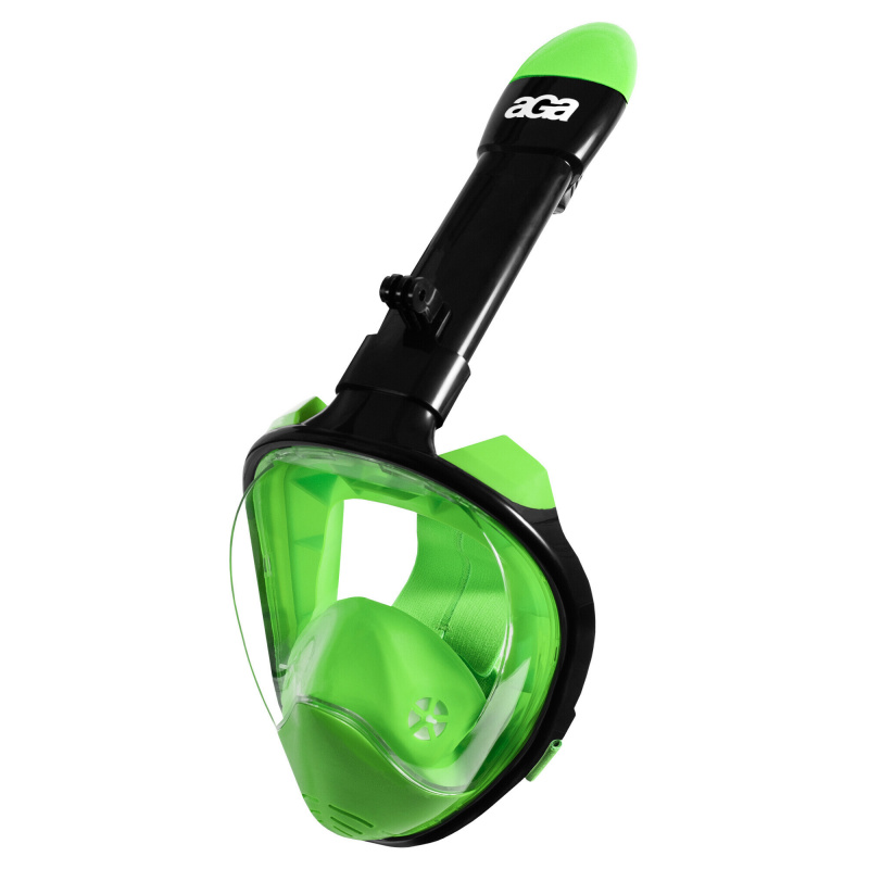 Aga Full Face Snorkeling Mask S/M Black/Green