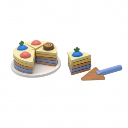 Aga4Kids Wooden Cutting Cake for Children