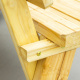 Aga Wooden Garden Bench 116x56x80 cm Natural