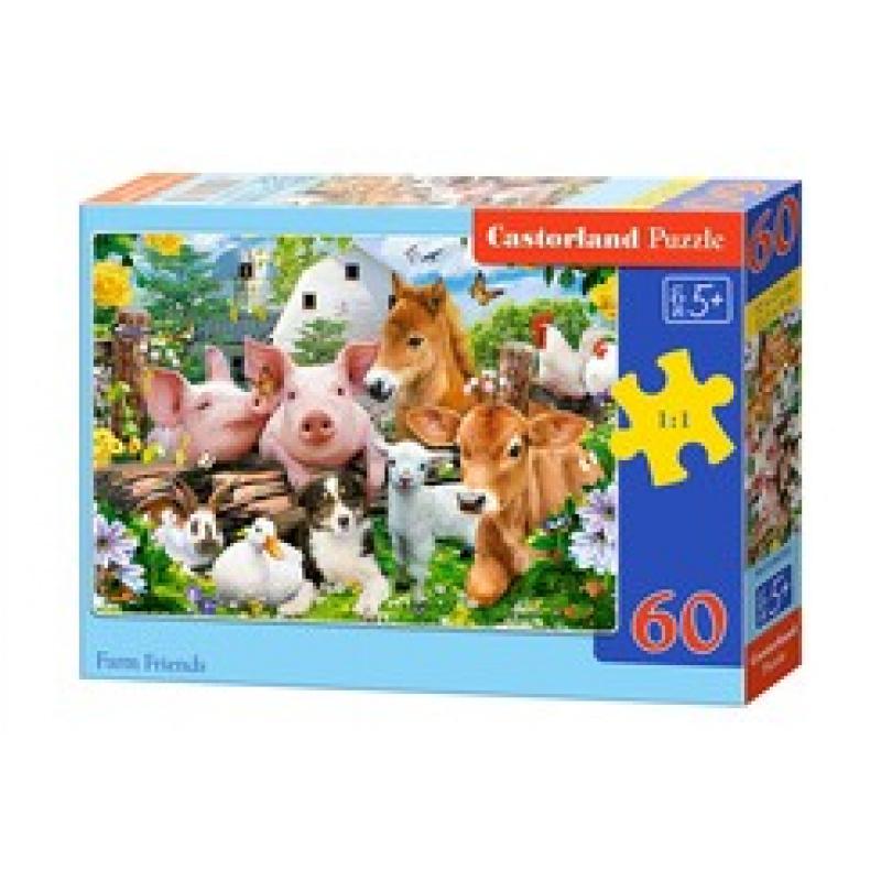 CASTORLAND Puzzle 60 pieces - Friends of the Farm