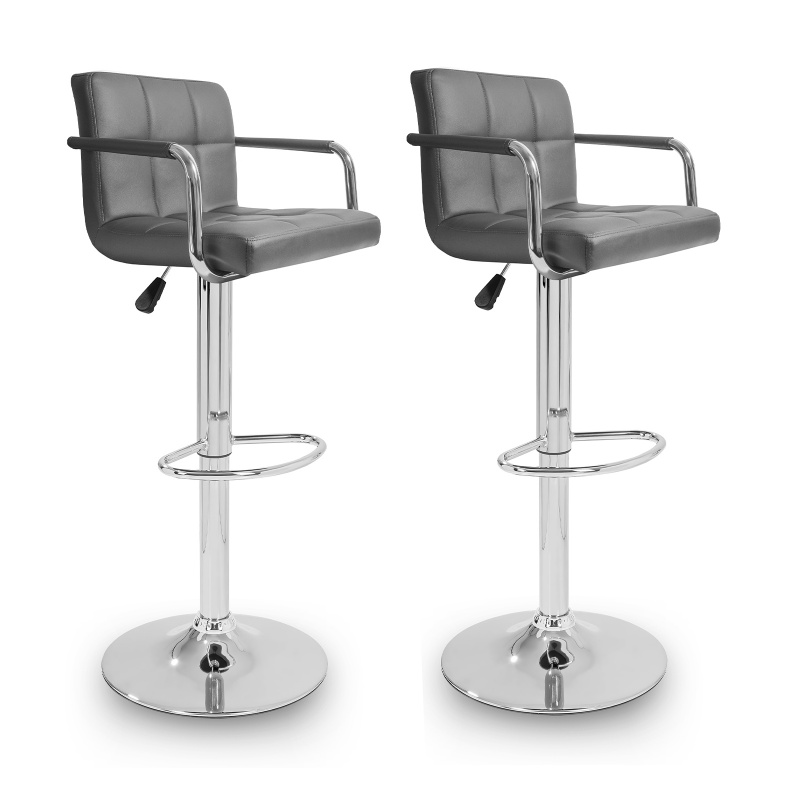 Aga 2x Bar chair with arms Grey