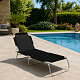 Linder Exclusiv Garden Reclining Lounger Black