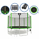 Aga SPORT PRO Trampoline 430 cm Light Green + Safety Net + Ladder + Shoe Pocket