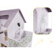 Aga Wooden dollhouse with furniture 70 cm Grey