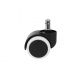 Office chair wheels - 5 pcs - white