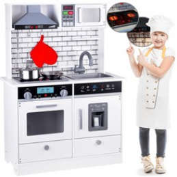 Wooden kitchen with light and sound effect ZA3717
